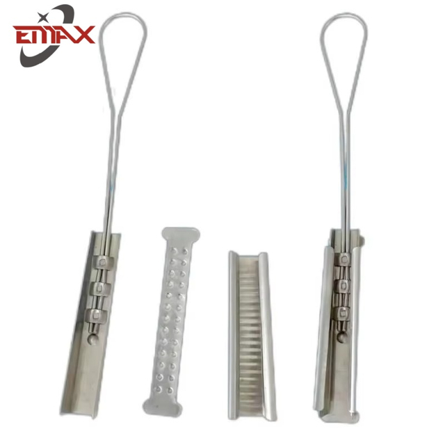  Ancoraggio a cuneo in alluminio con morsetto per cavo in acciaio inossidabile