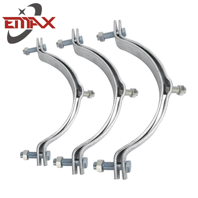 เสาสายไฟเบอร์ออปติกแคลมป์ไฟฟ้ากำลังฟิตติ้งสายเคเบิลโอบกอดห่วง