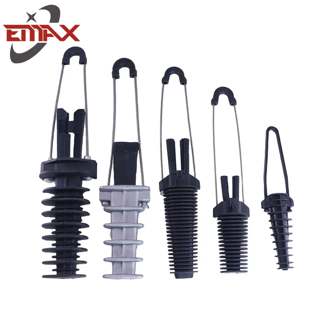 ระบบกันสะเทือนยึดจุดสิ้นสุดความเครียดแคลมป์พลาสติกอลูมิเนียมความตึงเครียดแคลมป์แบน