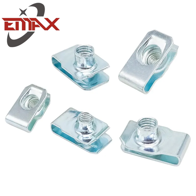 &Eacute;crou de clip &agrave; ressort en acier au carbone &Eacute;crou de clip en U pour pi&egrave;ces automobiles