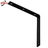 Attelle d'angle en acier &agrave; 90 degr&eacute;s, quincaillerie noire pour porte coulissante, accessoires de meubles en acier