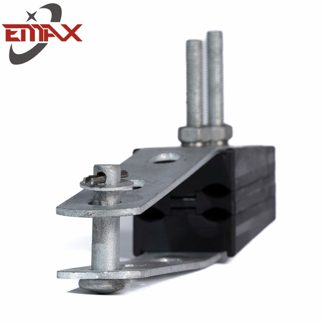 Изолированный натяжной зажим Подвесной зажим с резиновой вставкой для опоры кабеля ABC