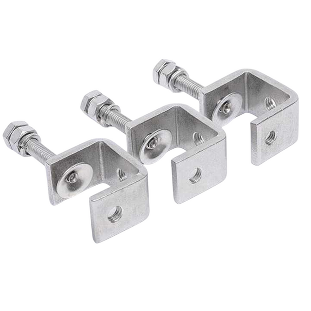 Collier de serrage r&eacute;glable en C pour installation de poutres en acier