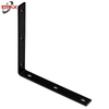 Attelle d'angle en acier &agrave; 90 degr&eacute;s, quincaillerie noire pour porte coulissante, accessoires de meubles en acier
